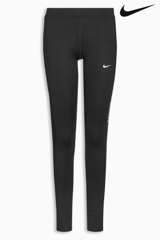 Nike Black Power Flash Essential Running Tight